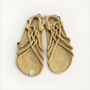 Nomadic State Of Mind Shoes Size 13 Mens  EU 45 Beige Rope Sandals Slip On
